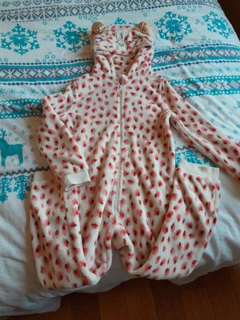 Surpyjama DPAM léopard rose 6-8ans