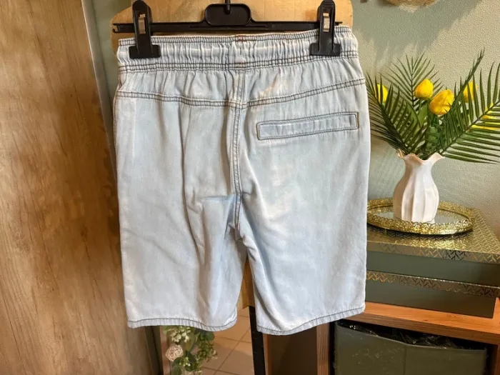 Bermuda short en jean léger garçon 10 ans - photo numéro 2