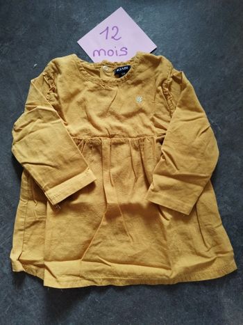 Blouse moutarde 12 mois