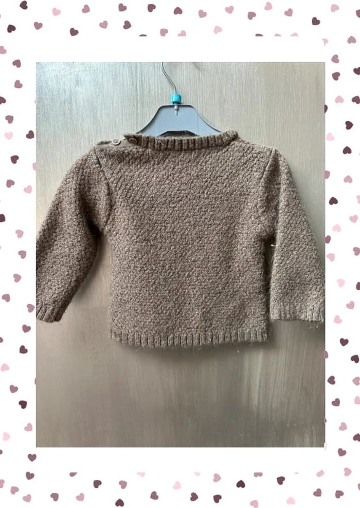 Pull Ours Kiabi 12 mois marron - photo numéro 7