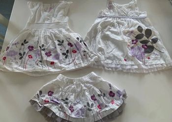 Lot été- cérémonie 18/24 mois fille