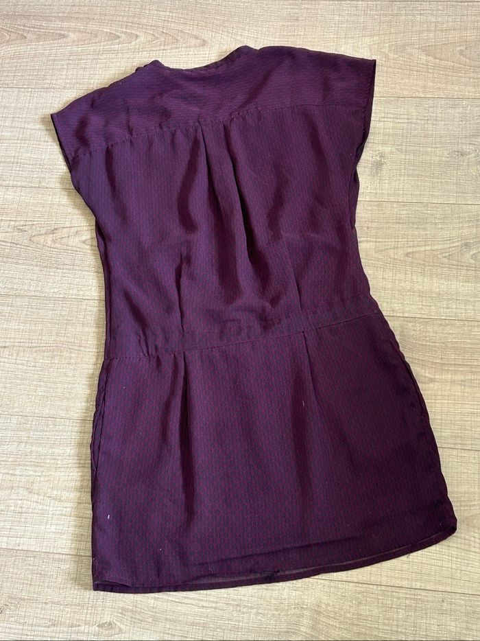Robe bordeaux à manches courtes Bonobp taille S TBE - photo numéro 8