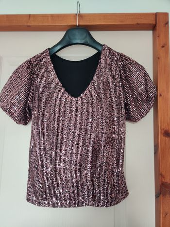Blouse paillettes 12 ans