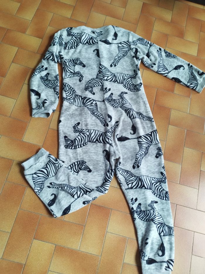🦓 Combi-pyjama - polaire - Zèbres - Taille S/M - The cookies company 🦓 - photo numéro 3