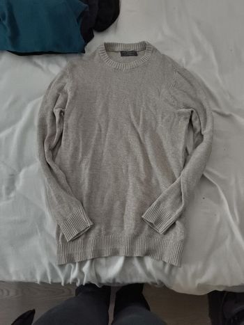Pull beige homme