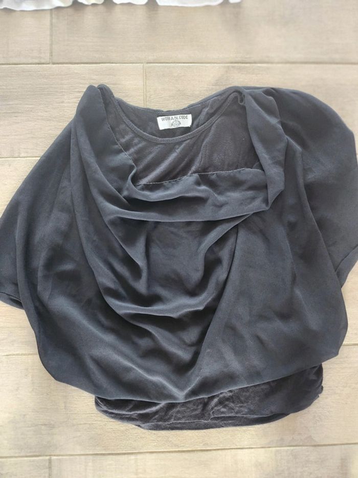 Lot 4 tee-shirts possible a l'unité en bon état taille L camaïeu woman code in extenso - photo numéro 3