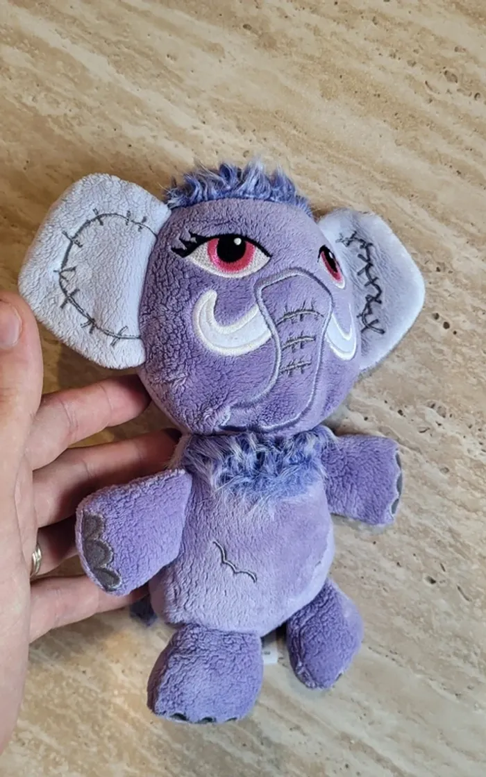 Peluche monster high éléphant violet – rare & collection - Très bon état - photo numéro 3