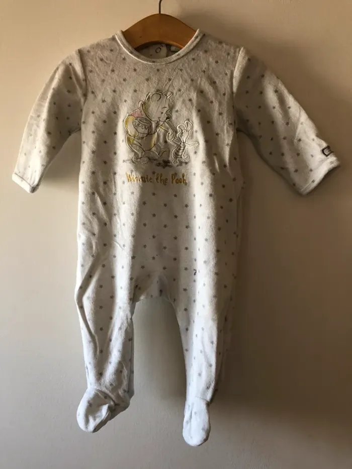 Pyjama velours Disney 6 mois