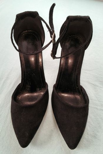 Chaussures à hauts talons noir velour 38