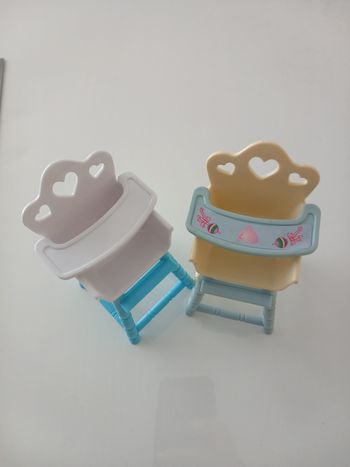 Lot de 2 Chaises Hautes Miniatures - Simba
