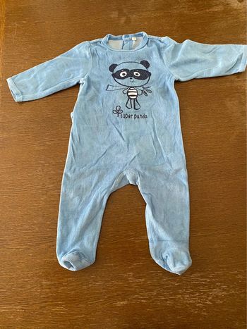 Pyjama bleu super panda