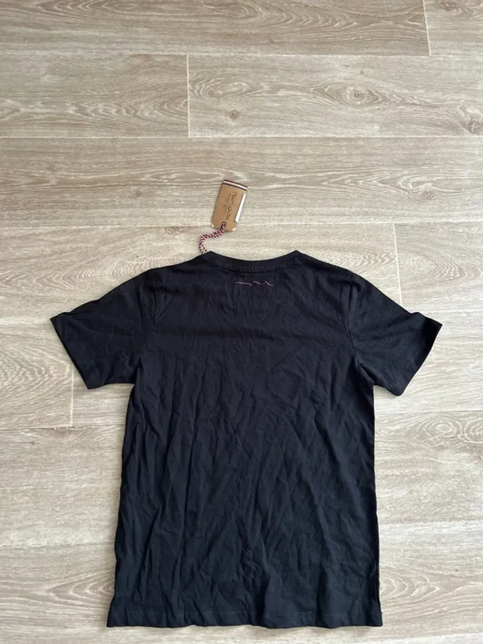 T-shirt noir logo bleu Teddy Smith 12ans - photo numéro 3