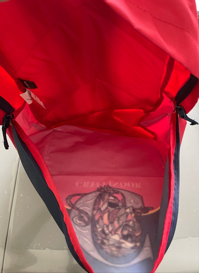 Grand sac à dos cartable Harry Potter rouge - photo numéro 9