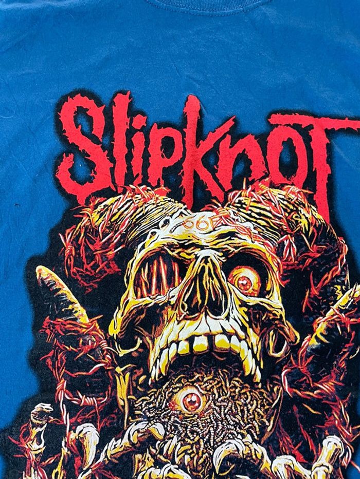 T-shirt rock oversize Slipknot gros imprimé streetwear hip-hop y2k skater taille M - photo numéro 2