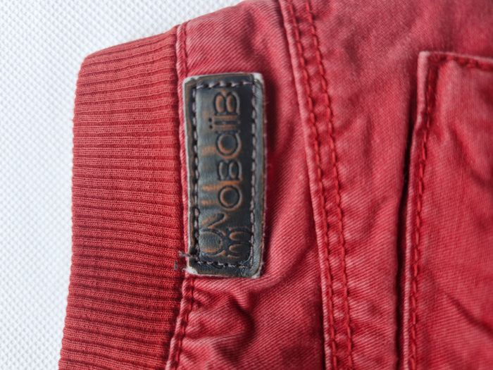Pantalon 18 mois Obaïbi Rouge brique genoux renforcés - photo numéro 3