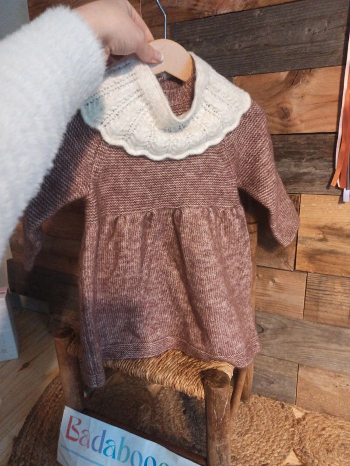 Robe laine 6 mois enfant tbe - photo numéro 3