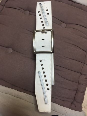 Ceinture large couleur écrue