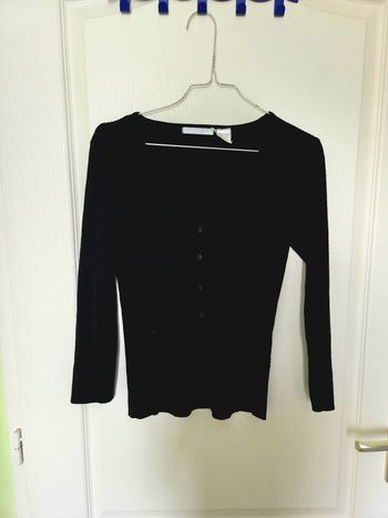 Gilet noir à boutons taille 34 / 36