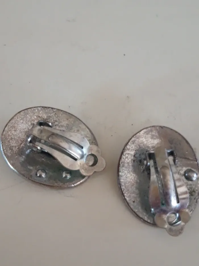 Boucles d'oreilles à pinces vintage - photo numéro 2