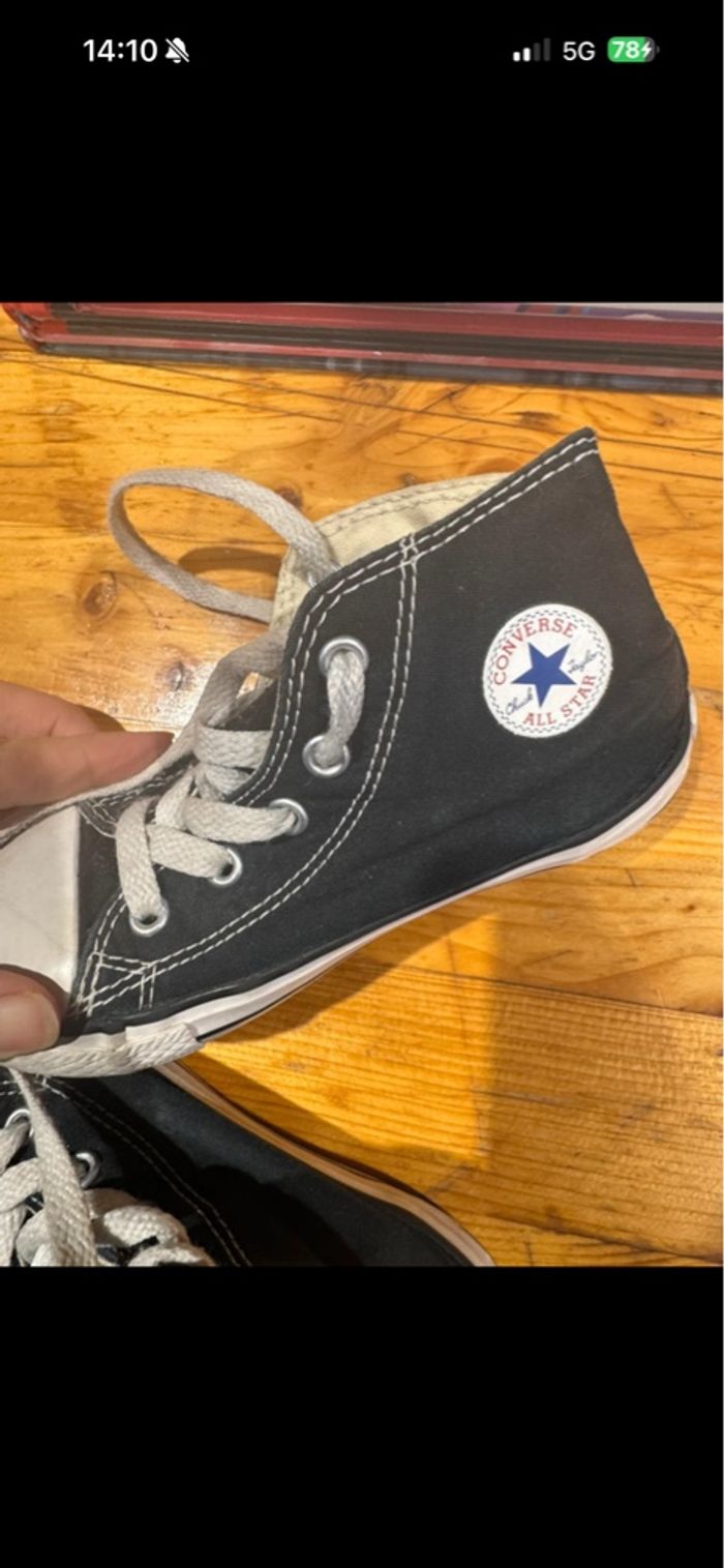 Converse enfant noir - photo numéro 2