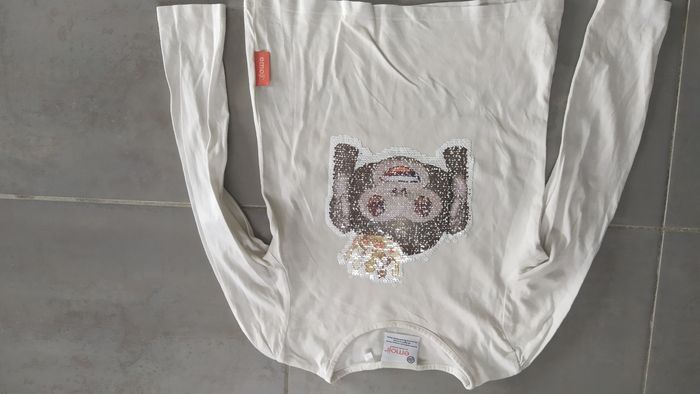 Tee-shirt manches longues singe emoji 10 ans - photo numéro 2