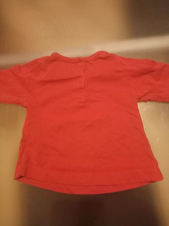 Tee short rouge longue manche - photo numéro 3