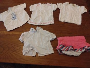 Lot de t shirt manches courtes 3 mois