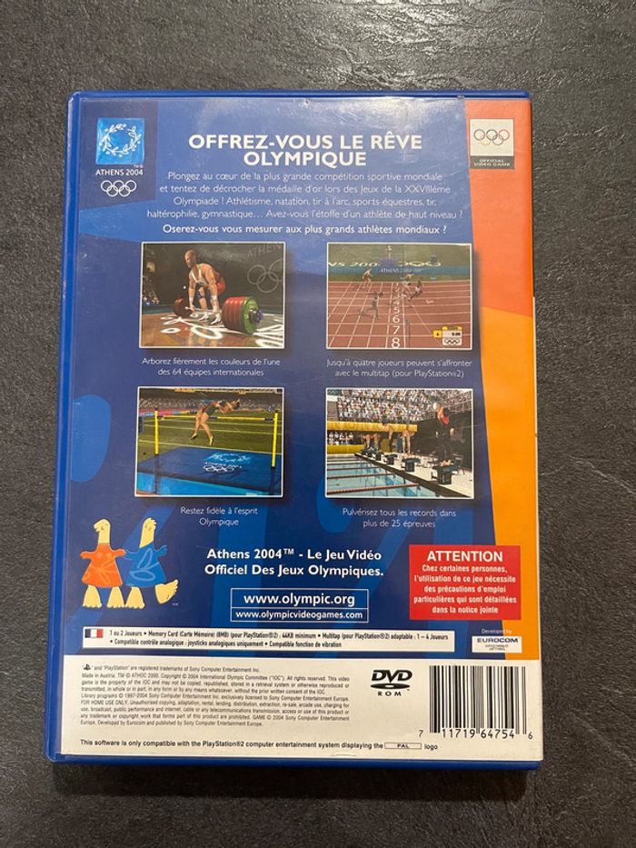Jeux vidéos PS2 ATHENS 2004 - photo numéro 2