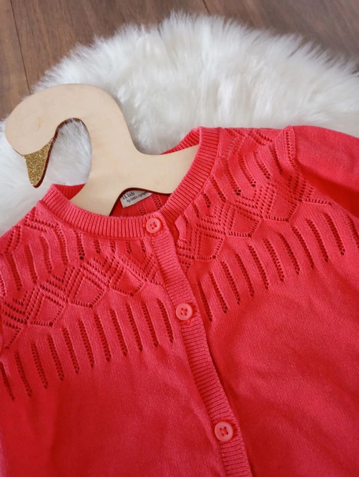 LC kids by little cigogne 🔆 ensemble short liberty + gilet ajouré 4 ans - photo numéro 8