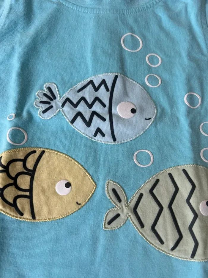Lot unisexe été : 2 tee-shirts manches courtes - débardeur / marcel - 12 mois - photo numéro 4
