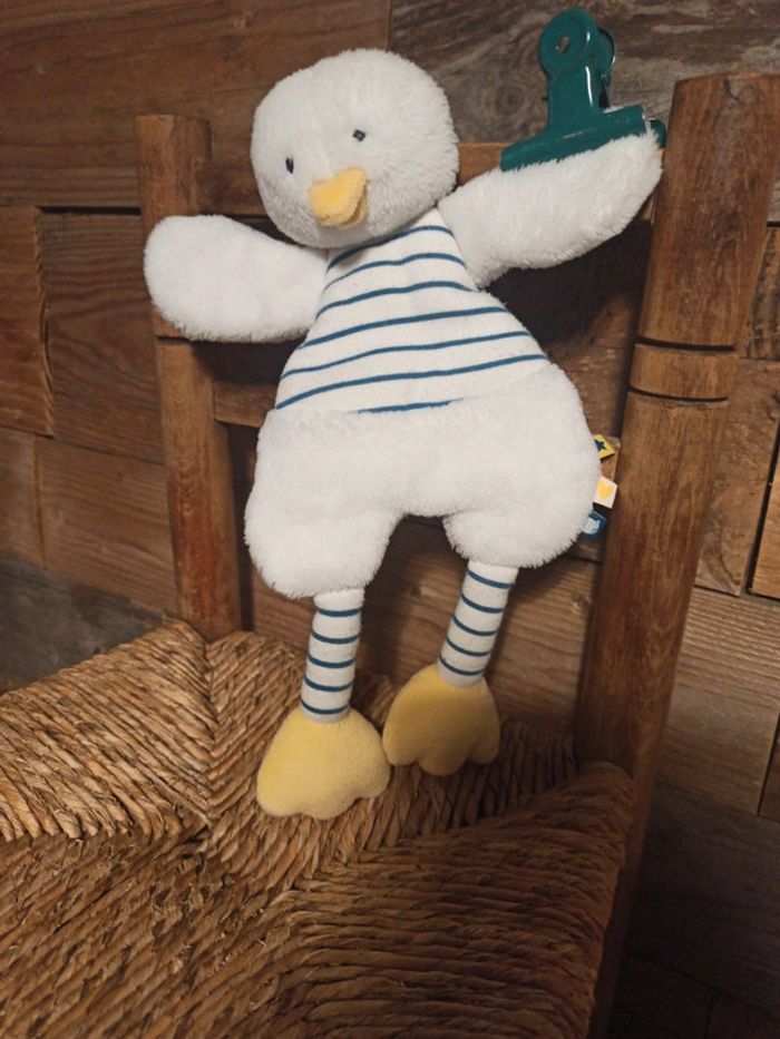 Doudou canard tape à l'oeil tbe - photo numéro 3