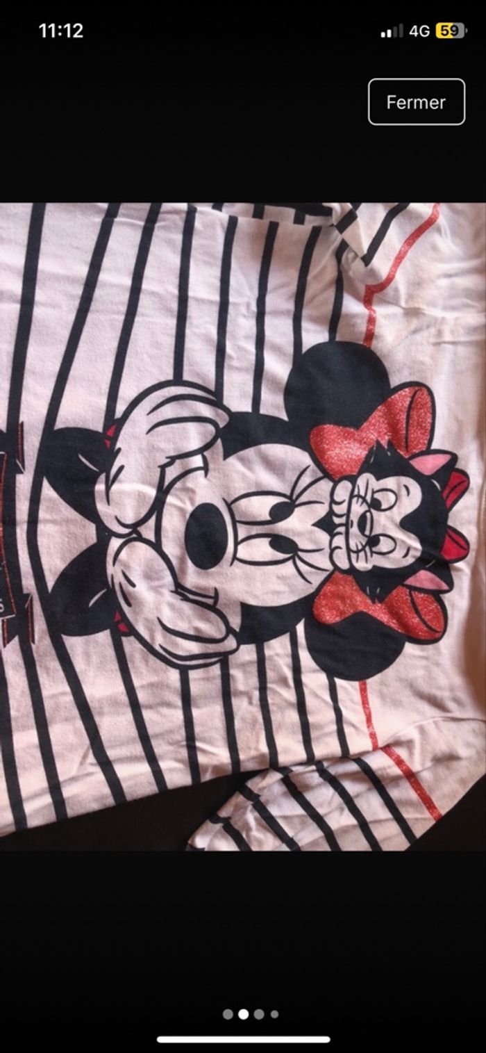 T shirt minnie fille taille 8 ans - photo numéro 2