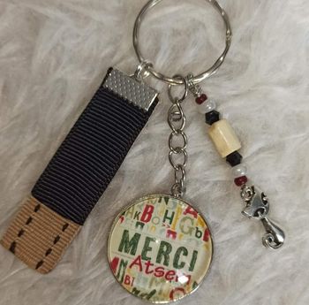 Porte clé atsem, "merci atsem"