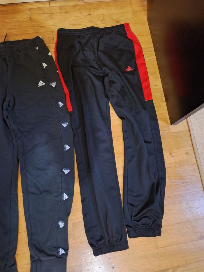 Lot 3 pantalons de jogging garçon 13.14 ans adidas taille - photo numéro 4