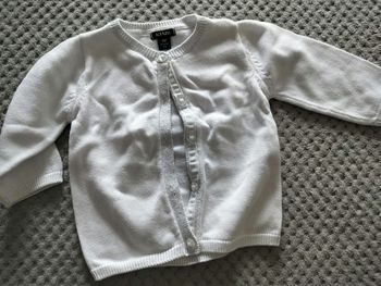 Gilet blanc 3 mois très bon état kiabi