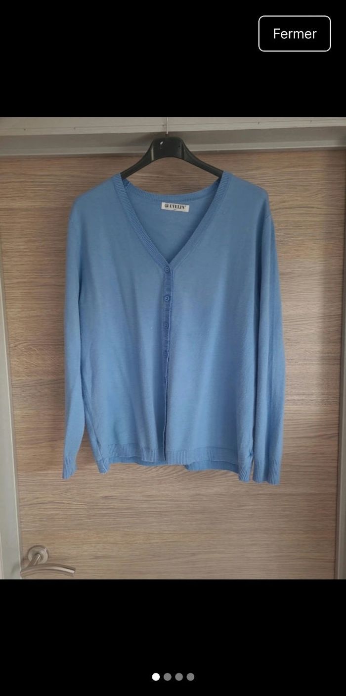 Gilets bleu ciel et turquoise Taille : 44 Prix : 10 € pièce - photo numéro 10