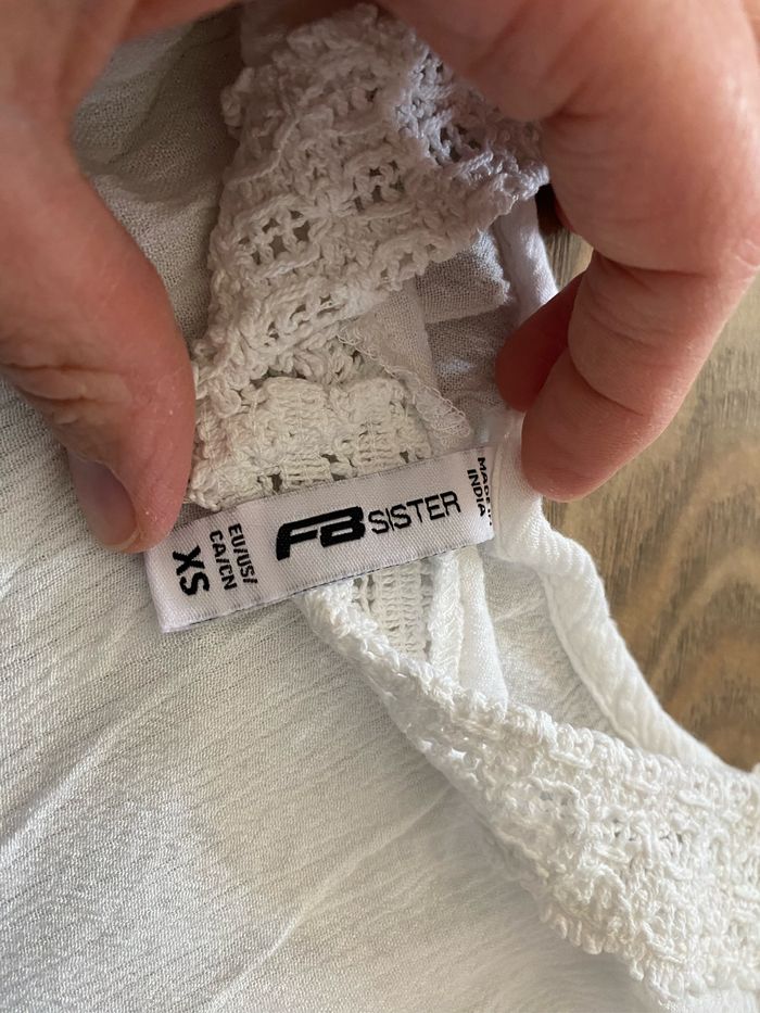 Combishort blanche Taille Xs de la marque FB SISTER - photo numéro 4