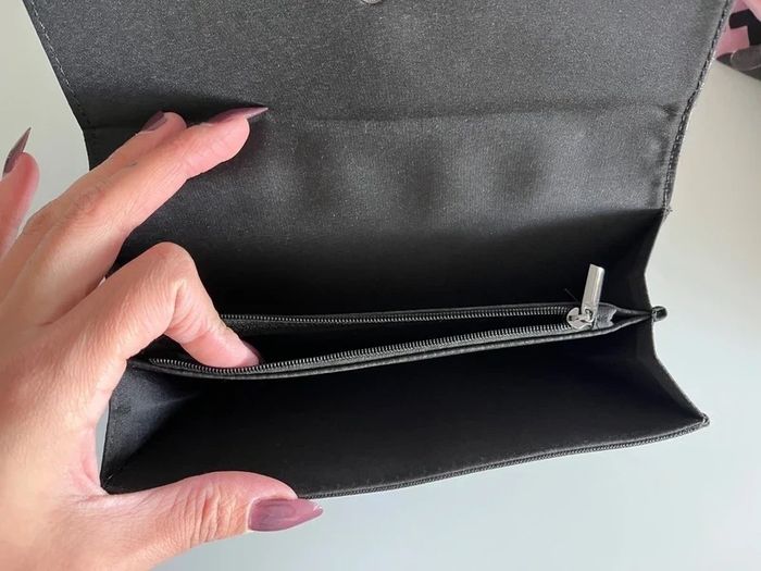 Portefeuille porte-monnaie serpent similicuir noir - photo numéro 3