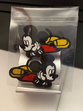 Lot de 2 Écusson Mickey thermocollant