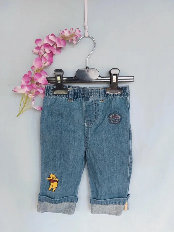 Pantalon taille élastique Disney Winnie L Ourson 9 mois