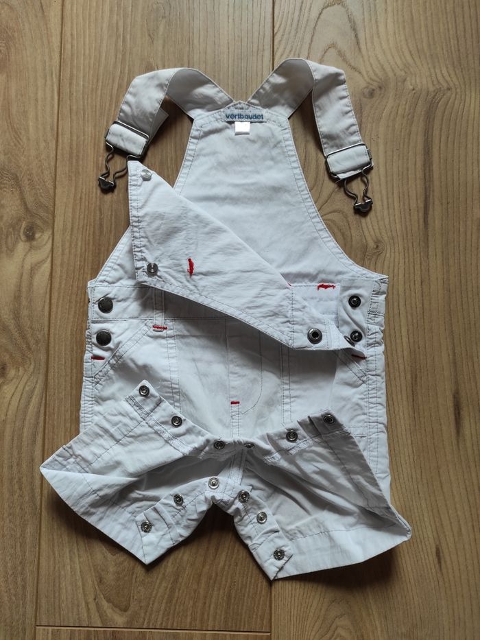 Salopette courte + t-shirt 6 mois Vertbaudet - photo numéro 3