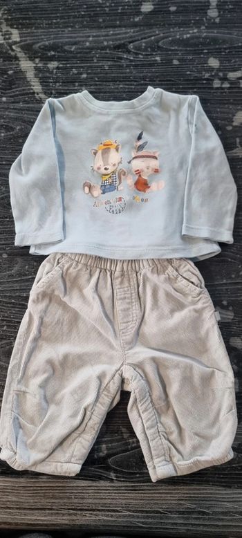 Ensemble garçon bébé 3 mois