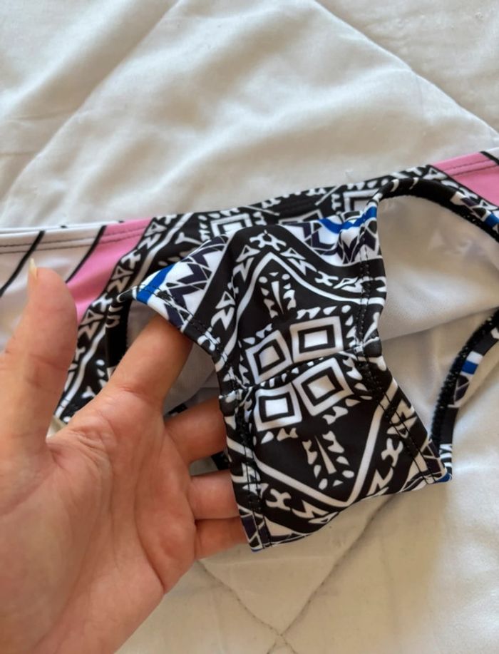 Bas de maillot de bain femme – culotte motifs colorés – neuf jamais porté taille S/36 - photo numéro 5