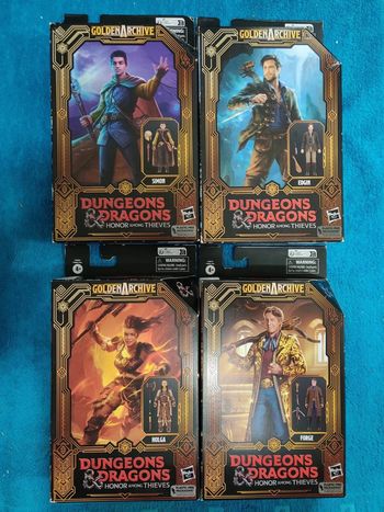 Lot de 4 figurines Dungeons Dragons