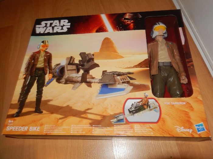 STAR WARS THE FORCE AWAKENS : SPEEDER BIKE + POE DAMERON 30cm - - photo numéro 5
