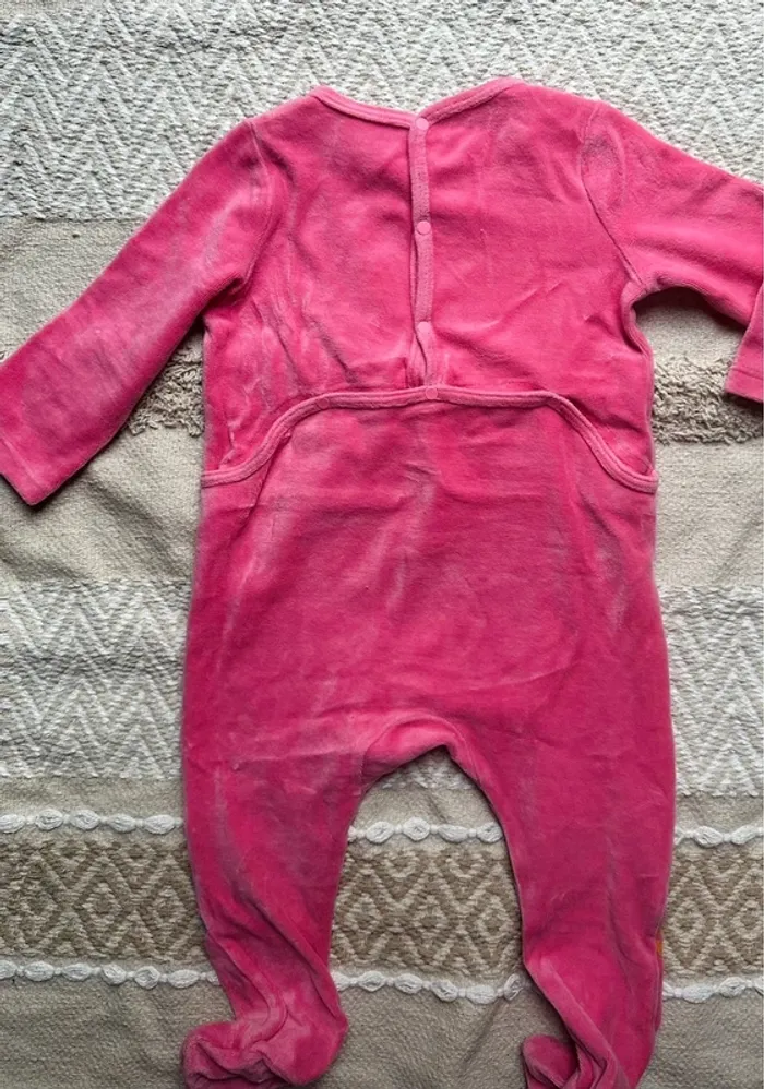 Pyjama velours DPAM fuschia 18M - photo numéro 8