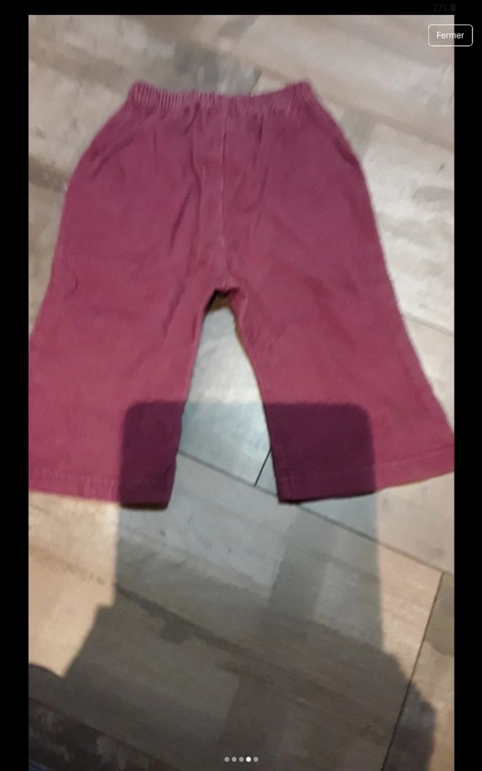 Pantalon velours violet - photo numéro 4