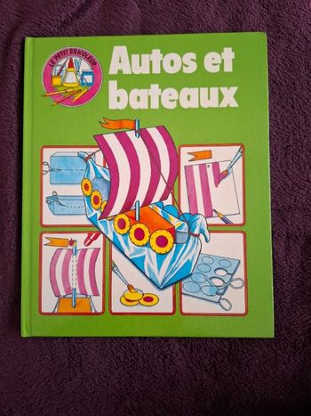 Livre de bricolage, Autos et bateaux en très bon état