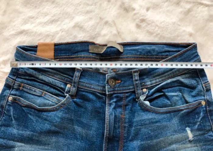 Zara man - jeans homme 40 aspect vieilli usé - photo numéro 5