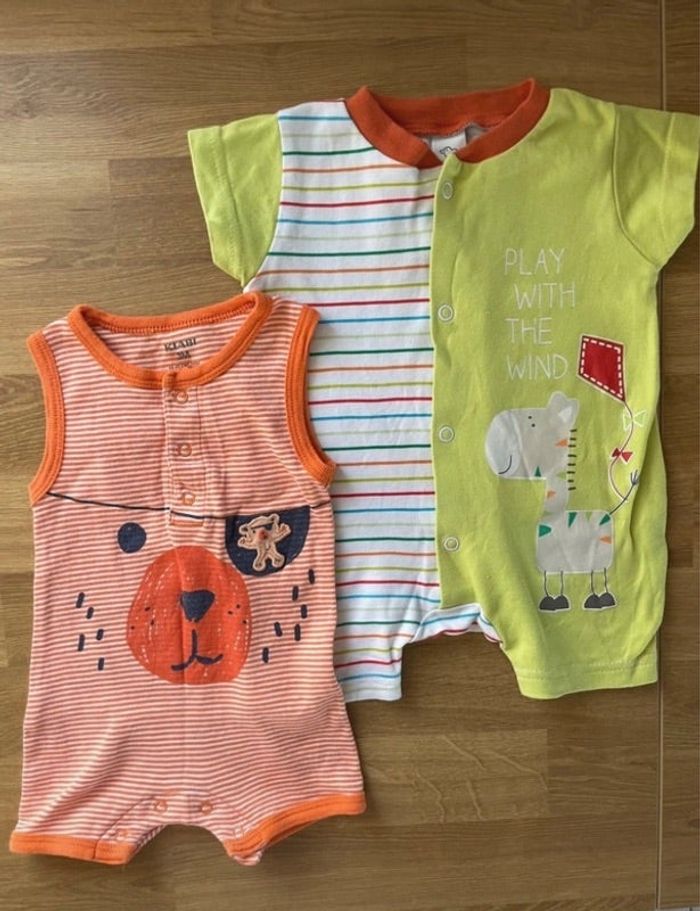 Lot de 2 Combishorts Mixte 3 Mois